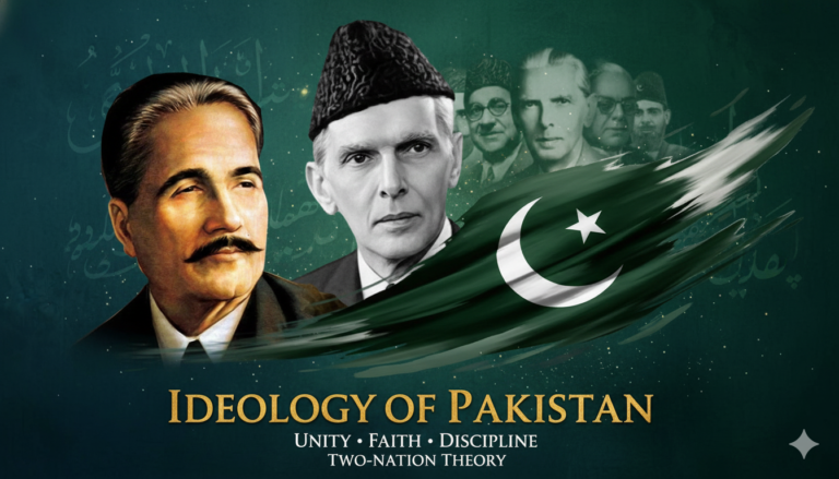Ideology of Pakistan based on Islam, Two-Nation Theory, Quaid-e-Azam vision, and constitutional principles