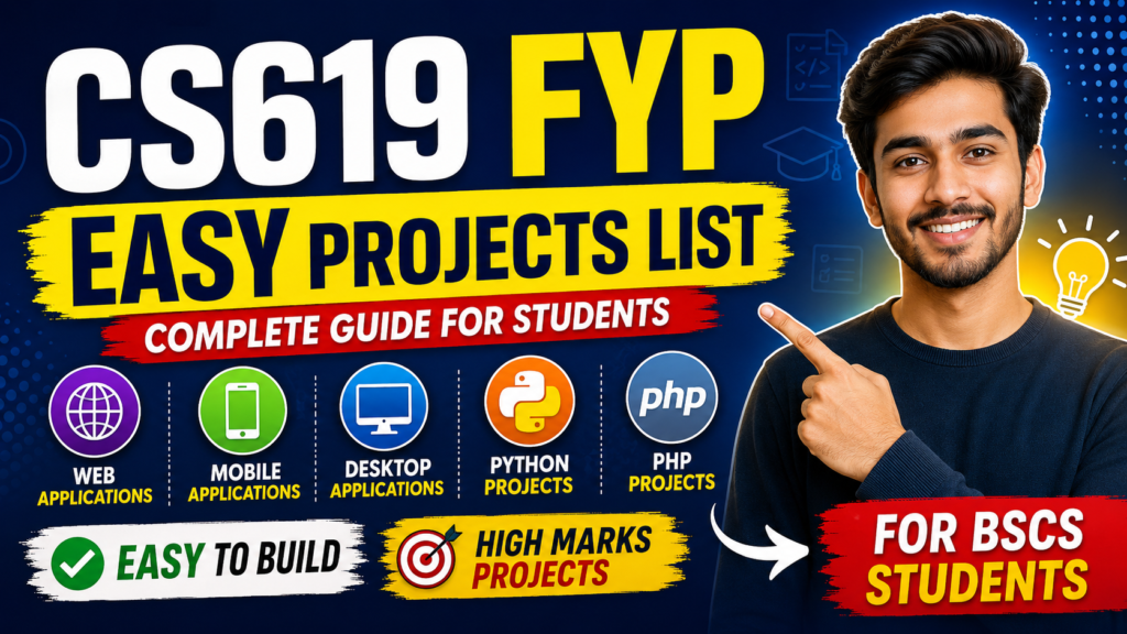 CS619 Easy Final Year Project List for BSCS Students