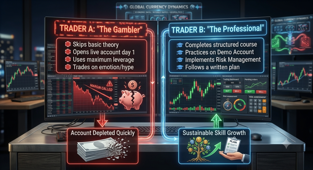 Professional Trader vs Gambler