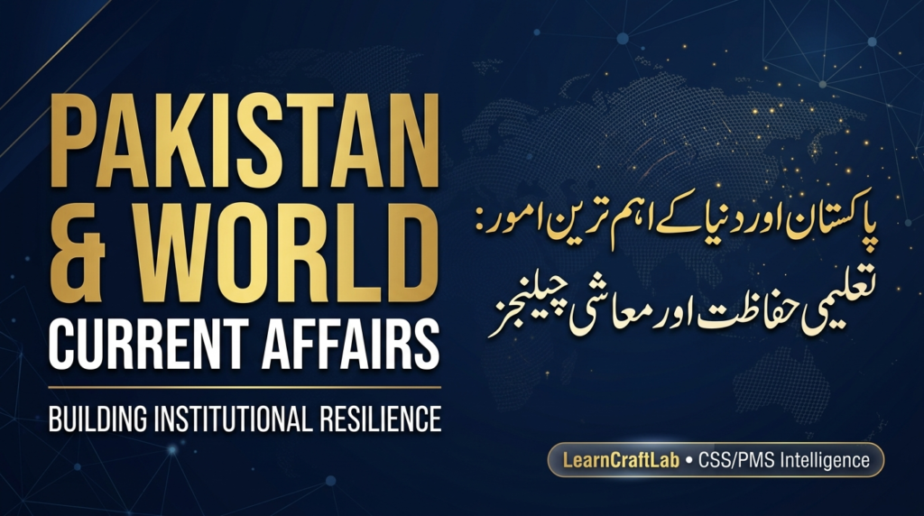 Pakistan and World Current Affairs 15 October 2026 briefing featured image for CSS and PMS exam preparation